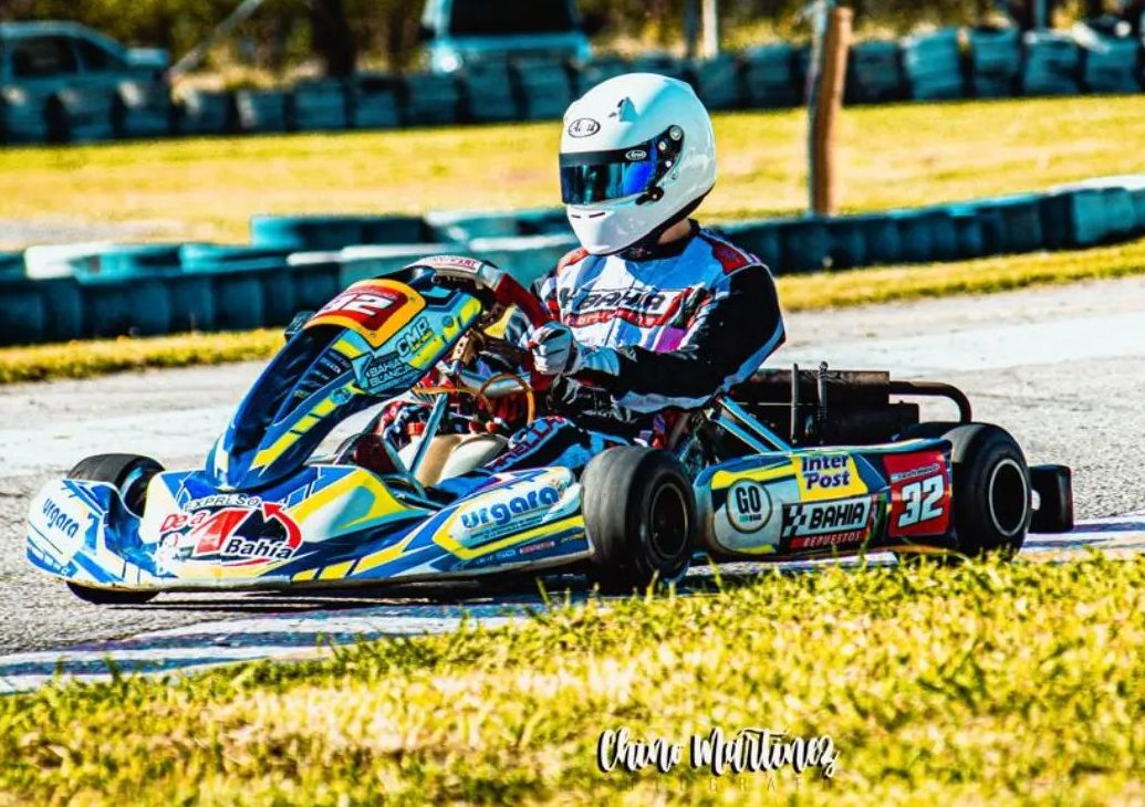 Karting: Facu Arellano subió al podio en Mar del Plata y sigue liderando el campeonato del AZK